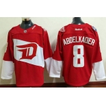 Men's Detroit Red Wings #8 Justin Abdelkader Reebok Red 2016 Stadium Series Team Premier Jersey