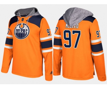Adidas Edmonton Oilers 97 Connor Mcdavid Name And Number Orange Hoodie