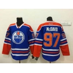 Edmonton Oilers #97 Connor McDavid Royal Blue Jersey