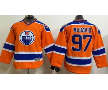 Youth Edmonton Oilers #97 Connor McDavid 2015 Orange Jersey