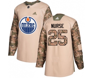 Adidas Edmonton Oilers #25 Darnell Nurse Camo Authentic 2017 Veterans Day Stitched NHL Jersey