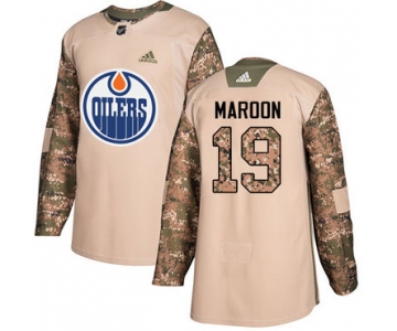 Adidas Edmonton Oilers #19 Patrick Maroon Camo Authentic 2017 Veterans Day Stitched NHL Jersey