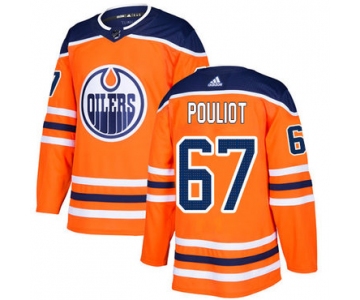 Adidas Edmonton Oilers #67 Benoit Pouliot Orange Home Authentic Stitched NHL Jersey