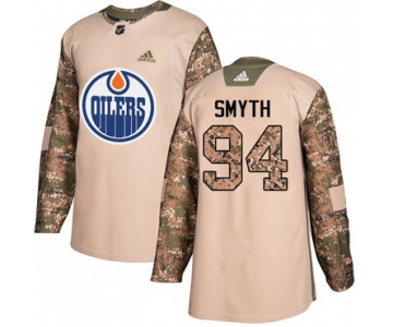 Adidas Edmonton Oilers #94 Ryan Smyth Camo Authentic 2017 Veterans Day Stitched NHL Jersey