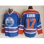 Edmonton Oilers #17 Jari Kurri Royal Blue Throwback CCM Jersey