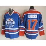 Edmonton Oilers #17 Jari Kurri Royal Blue Throwback CCM Jersey