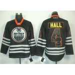Edmonton Oilers #4 Taylor Hall Black Ice Jersey