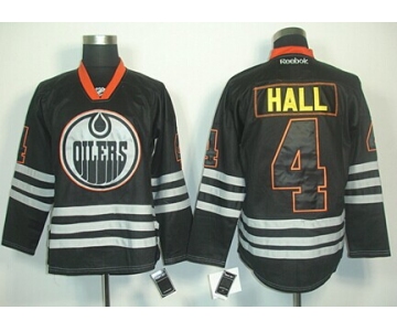 Edmonton Oilers #4 Taylor Hall Black Ice Jersey