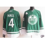 Edmonton Oilers #4 Taylor Hall St. Patrick's Day Green Jersey