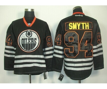Edmonton Oilers #94 Ryan Smyth Black Ice Jersey