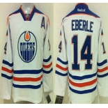 Men's Edmonton Oilers #14 Jordan Eberle Reebok White Away Premier Jersey