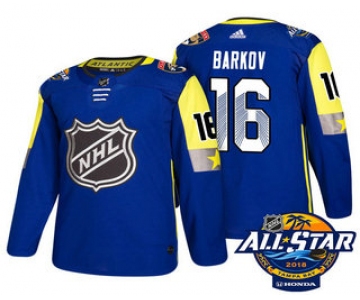 Men's Florida Panthers #16 Aleksander Barkov Blue 2018 NHL All-Star Stitched Ice Hockey Jersey