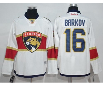 Panthers #16 Aleksander Barkov White Road Stitched NHL Jersey