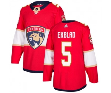 Adidas Florida Panthers #5 Aaron Ekblad Red Home Authentic Stitched Youth NHL Jersey