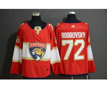 Men's Florida Panthers 72 Sergei Bobrovsky Red Adidas Jersey