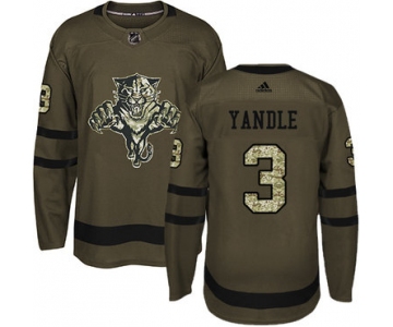 Adidas Panthers #3 Keith Yandle Green Salute to Service Stitched NHL Jersey