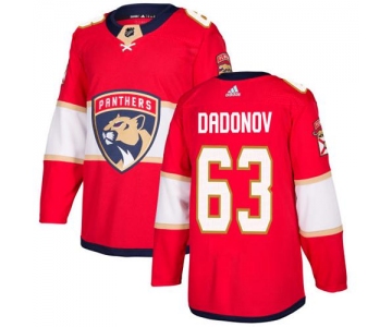 Adidas Panthers #63 Evgenii Dadonov Red Home Authentic Stitched NHL Jersey