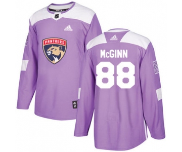 Adidas Panthers #88 Jamie McGinn Purple Authentic Fights Cancer Stitched NHL Jersey