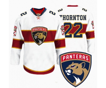 Men's Florida Panthers #22 Shawn Thornton New Logo Reebok White Premier Player Jersey