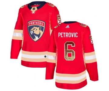 Men's Florida Panthers #6 Alexander Petrovic Red Drift Fashion Adidas Jersey