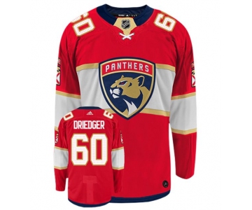 Men's Florida Panthers #60 Chris Driedger Adidas Authentic Home NHL Hockey Jersey