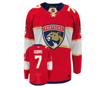 Men's Florida Panthers #7 Radko Gudas Adidas Authentic Home NHL Hockey Jersey