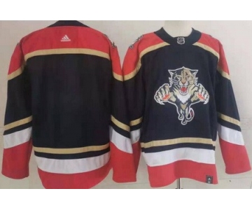 Men's Florida Panthers Blank Black 2021 Reverse Retro Stitched NHL Jersey