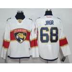 Panthers #68 Jaromir Jagr White Road Stitched NHL Jersey
