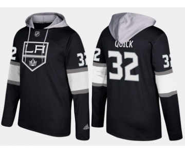 Adidas Los Angeles Kings 32 Jonathan Quick Name And Number Black Hoodie