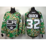 Los Angeles Kings #32 Jonathan Quick 2014 Camo Jersey