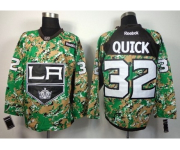 Los Angeles Kings #32 Jonathan Quick 2014 Camo Jersey