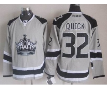 Los Angeles Kings #32 Jonathan Quick 2014 Stadium Series Gray Jersey
