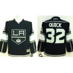 Los Angeles Kings #32 Jonathan Quick Black Kids Jersey