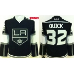 Los Angeles Kings #32 Jonathan Quick Black Womens Jersey