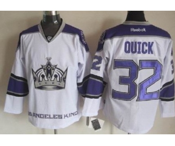 Los Angeles Kings #32 Jonathan Quick White Third Jersey