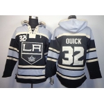 Old Time Hockey Los Angeles Kings #32 Jonathan Quick Black Hoodie