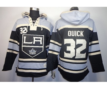 Old Time Hockey Los Angeles Kings #32 Jonathan Quick Black Hoodie
