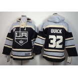 Old Time Hockey Los Angeles Kings #32 Jonathan Quick Black Kids Hoodie