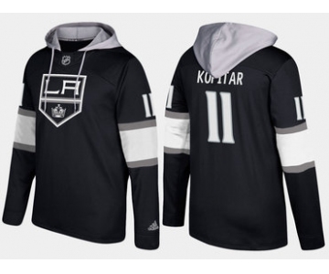 Adidas Los Angeles Kings 11 Anze Kopitar Name And Number Black Hoodie