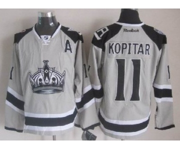 Los Angeles Kings #11 Anze Kopitar 2014 Stadium Series Gray Jersey