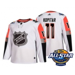 Men's Los Angeles Kings #11 Anze Kopitar White 2018 NHL All-Star Stitched Ice Hockey Jersey