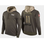 Nike Los Angeles Kings 11 Anze Kopitar Olive Salute To Service Pullover Hoodie