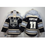 Old Time Hockey Los Angeles Kings #11 Anze Kopitar Black Kids Hoodie