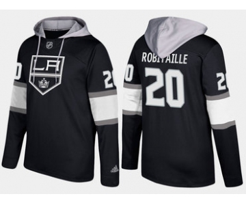 Adidas Los Angeles Kings 20 Luc Robitaille Retired Black Name And Number Hoodie
