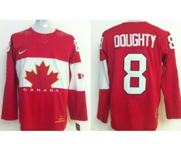 2014 Olympics Canada #8 Drew Doughty Red Jersey