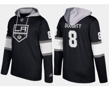 Adidas Los Angeles Kings 8 Drew Doughty Name And Number Black Hoodie