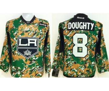 Los Angeles Kings #8 Drew Doughty 2014 Camo Kids Jersey