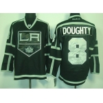 Los Angeles Kings #8 Drew Doughty Black Ice Jersey