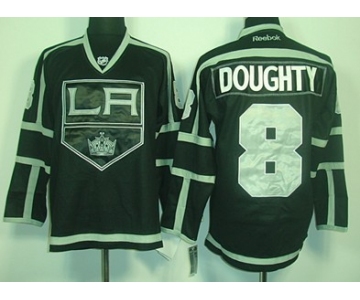 Los Angeles Kings #8 Drew Doughty Black Ice Jersey