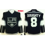 Los Angeles Kings #8 Drew Doughty Black Womens Jersey